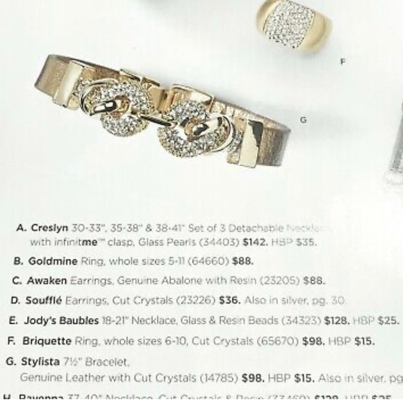 NWT Lia Sophia Retired “Stylista” gold bracelet. 7.5 inches. - Picture 5 of 6